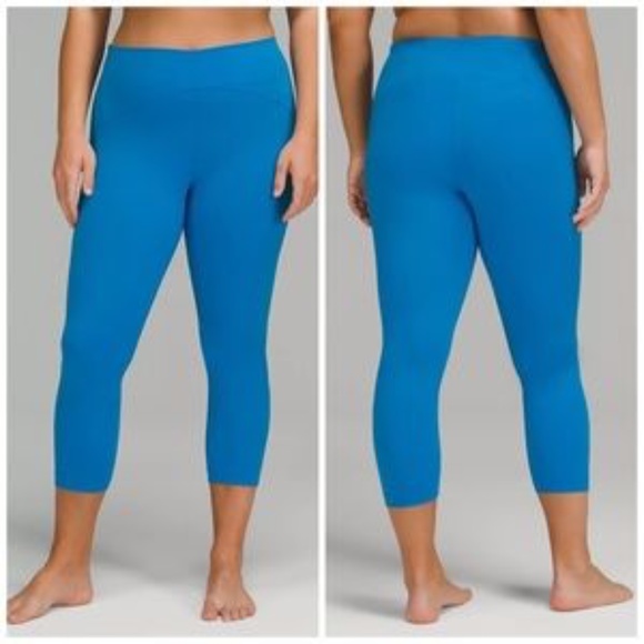 LuLulemon Instill High Rise 23” crop leggings in Poolside sz 6 - Picture 2 of 3